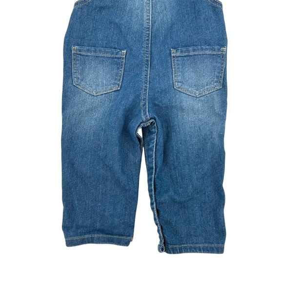 NWT OshKosh B’gosh Knit Denim Heart Pocket Overalls  Baby Girls Size 12M - Picture 12 of 12